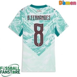 Portugal Bruno Fernandes #8 Replik Auswärtstrikot Damen WM 2026 Kurzarm